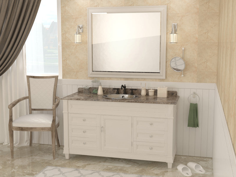 BS-015 - Athenian 20 in. Handmade Drop-in Oval Bathroom Sink in Hammered Steel