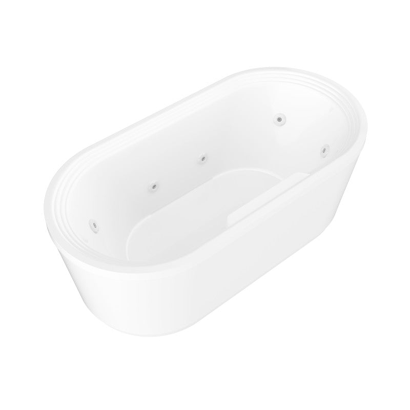 Atlantis Whirlpools Royale 34 x 67 Oval Freestanding Whirlpool Jetted Bathtub