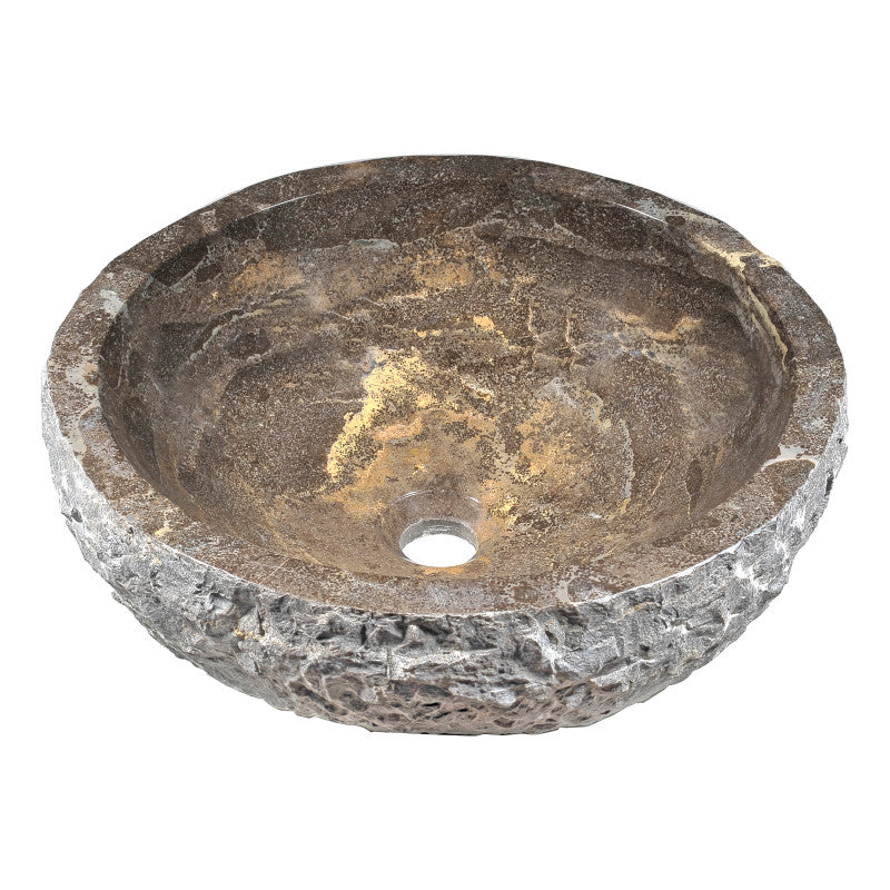 Dusk Vessel Sink in Blue Stone