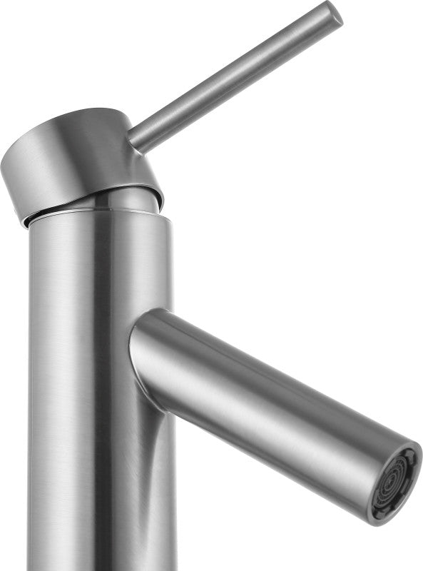 Valle Single Hole Single Handle Bathroom Faucet in Brushed Nickel