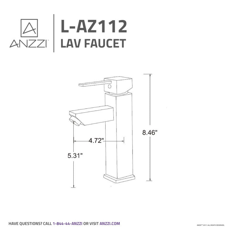 Pygmy Single Hole Single Handle Bathroom Faucet in Brushed Nickel