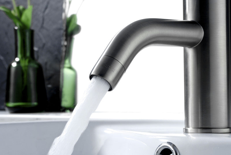 Bravo Series Single Hole Single-Handle Low-Arc Bathroom Faucet in Brushed Nickel