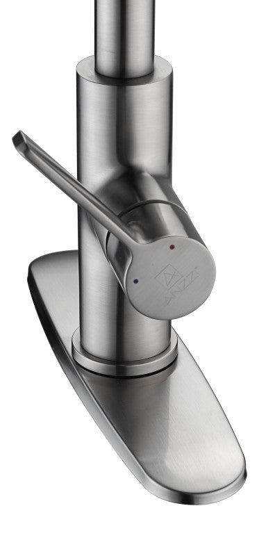 Serena Single Handle Pull-Down Sprayer Kitchen Faucet in Brushed Nickel