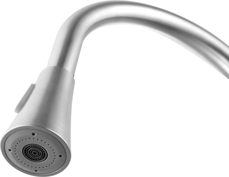 Rodeo Single-Handle Pull-Out Sprayer Kitchen Faucet in Brushed Nickel