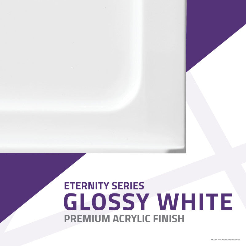 Eternity Series 38 in. x 38 in. Shower Base in White