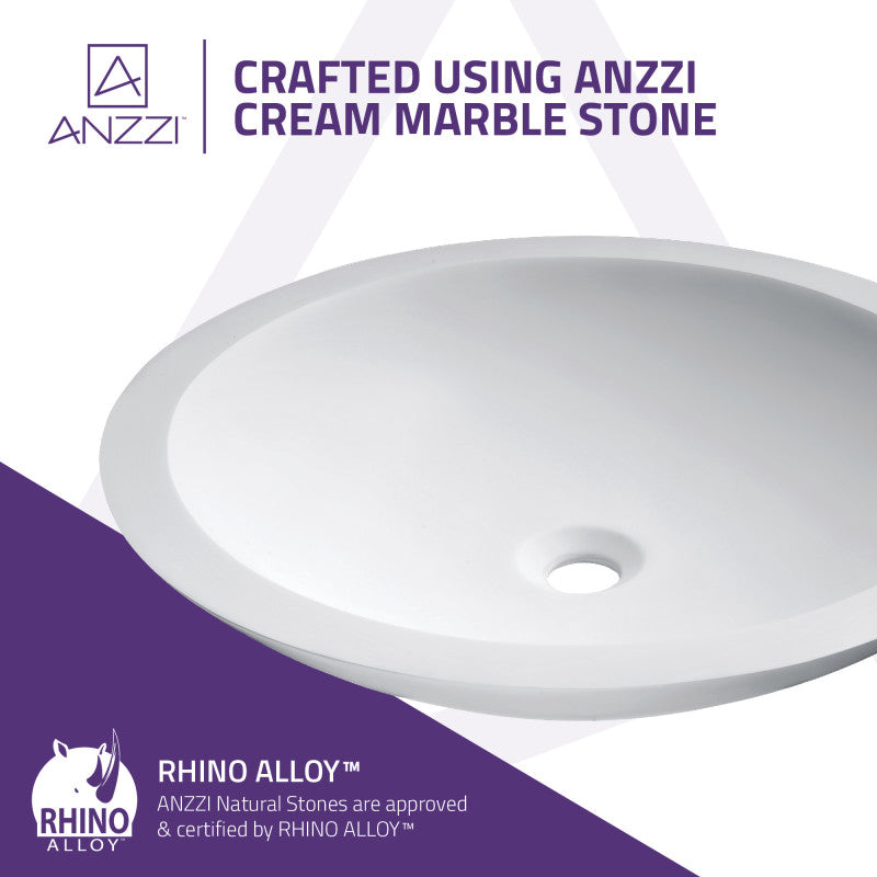 Juniper Solid Surface Vessel Sink in White