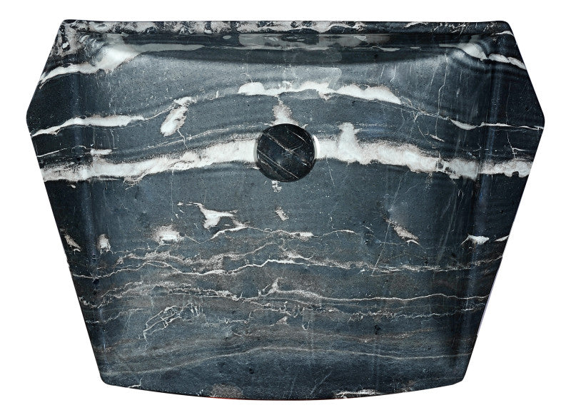 Sona Series Ceramic Vessel Sink in Marbled Adobe
