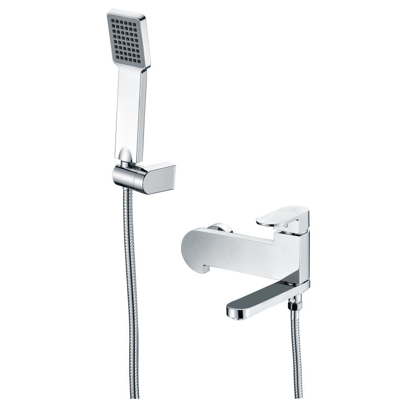 Echo Series 1-Handle 1-Spray Tub and Shower Faucet in Polished Chrome