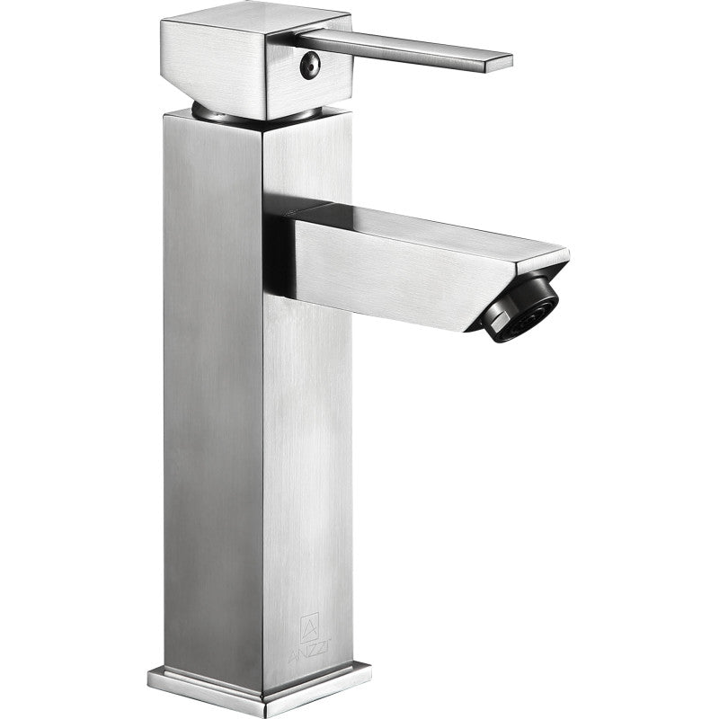Pygmy Single Hole Single Handle Bathroom Faucet in Brushed Nickel