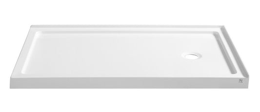 Nautilus Series 60 in. x 36 in. Shower Base in White