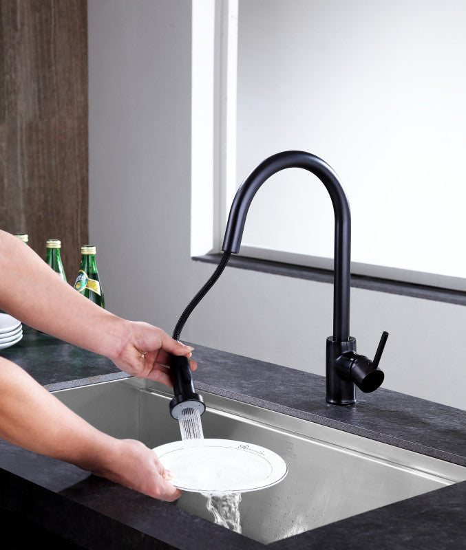 Somba Single-Handle Pull-Out Sprayer Kitchen Faucet in Oil Rubbed Bronze