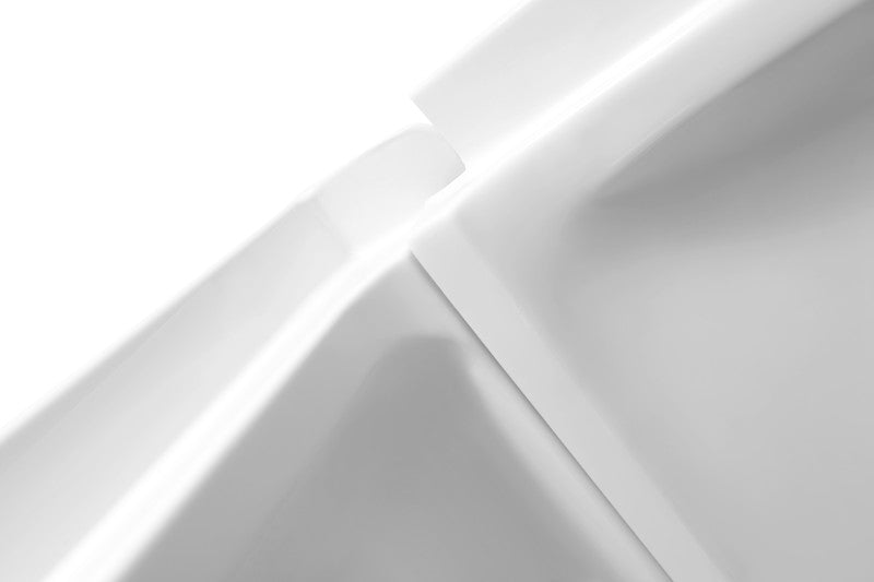 Vasu 60 in. x 36 in. x 60 in. 3-piece DIY Friendly Alcove Shower Surround in White