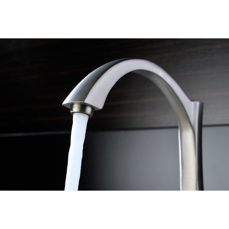 VANGUARD Undermount Stainless Steel 30 in. 0-Hole Kitchen Sink and Faucet Set with Soave Faucet in Brushed Nickel