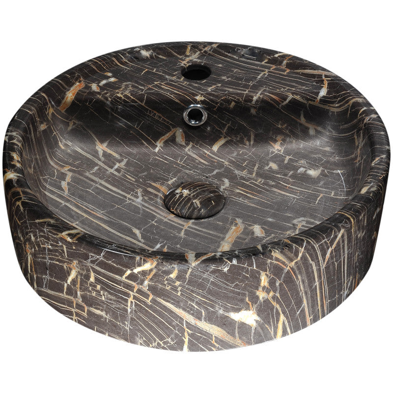 Rhapsody Series Ceramic Vessel Sink in Neolith Marble Finish