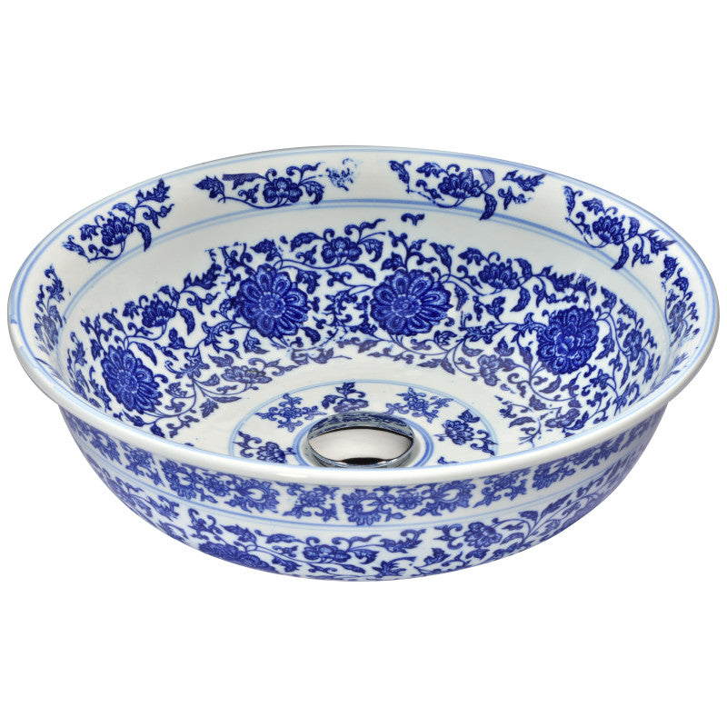 Cadence Series Vessel Sink in Décor White