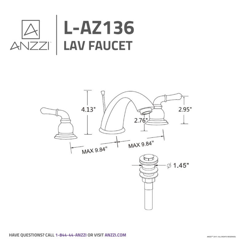 Prince 8 in. Widespread 2-Handle Bathroom Faucet in Brushed Nickel