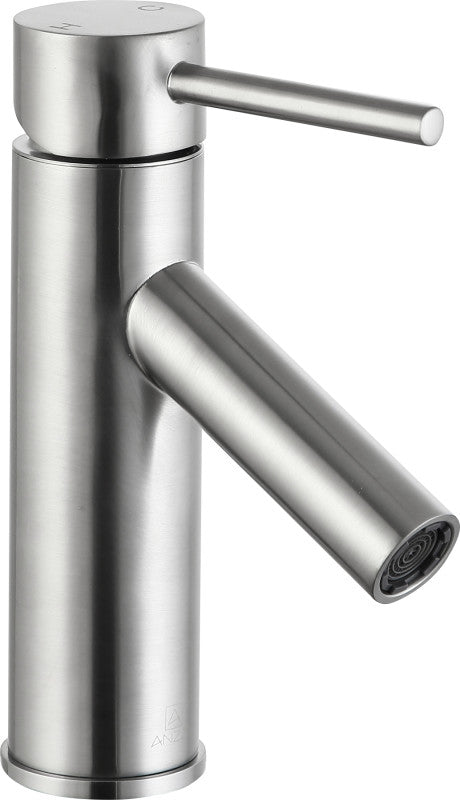 Valle Single Hole Single Handle Bathroom Faucet in Brushed Nickel