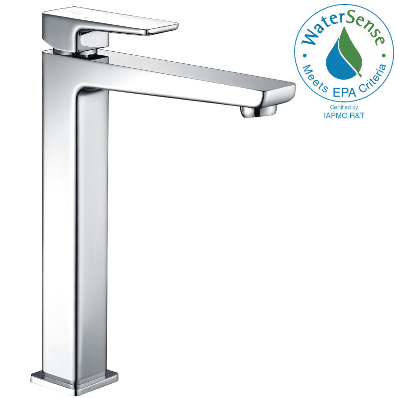 Valor Single Hole Single-Handle Bathroom Faucet in Brushed Nickel