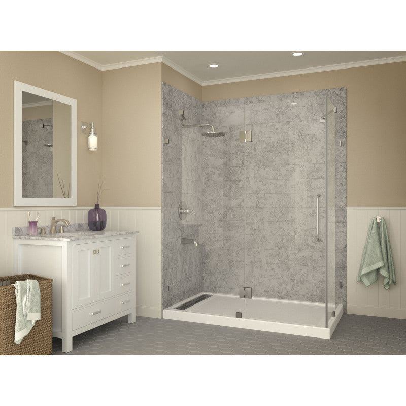 36 in. x 60 in. Double Threshold Shower Base in White