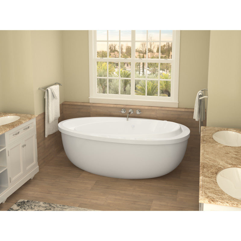 Atlantis Whirlpools Breeze 38 x 71 Oval Freestanding Air Jetted Bathtub