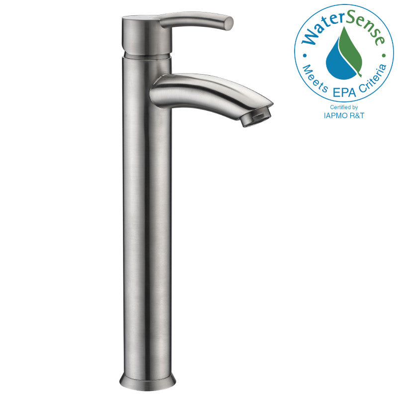 Quartet Single Hole Single-Handle Bathroom Faucet in Brushed Nickel