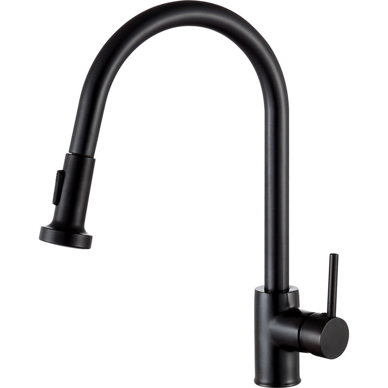 Tycho Single-Handle Pull-Out Sprayer Kitchen Faucet in Brushed Nickel