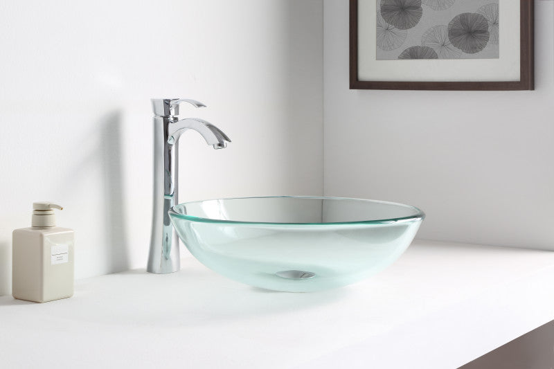 Mythic Series Vessel Sink in Lustrous Clear