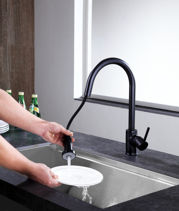 Somba Single-Handle Pull-Out Sprayer Kitchen Faucet in Oil Rubbed Bronze