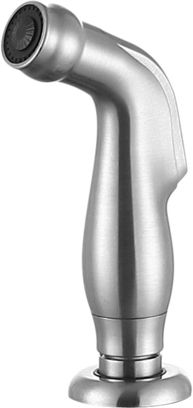 Highland Single-Handle Standard Kitchen Faucet with Side Sprayer in Brushed Nickel