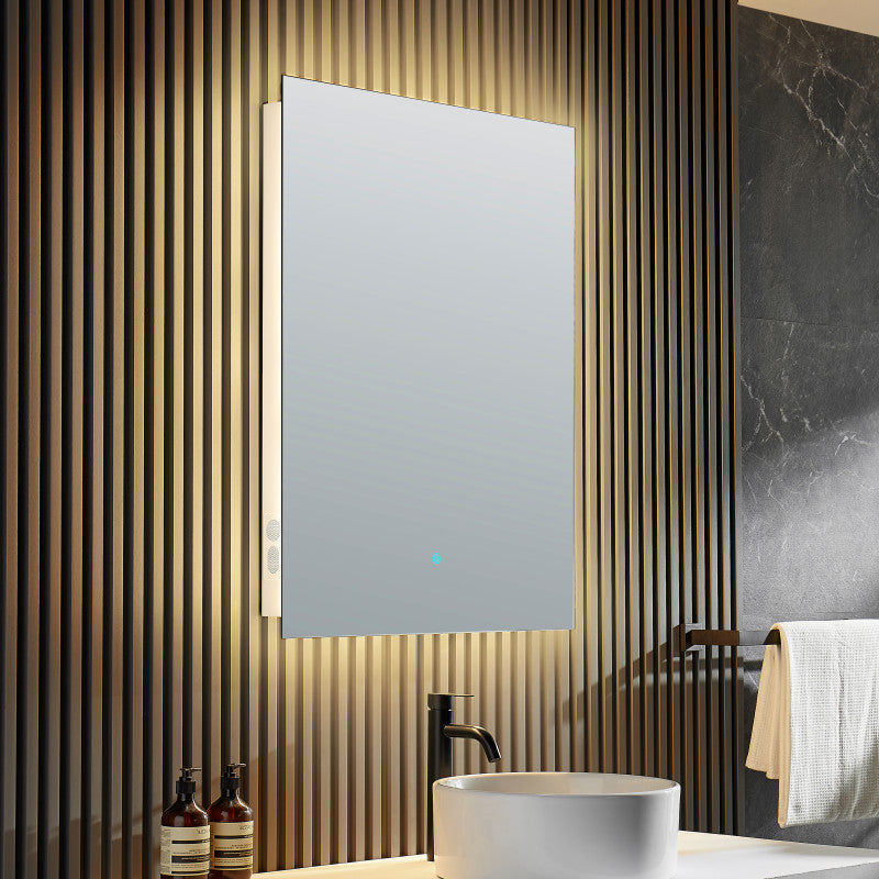 BA-LMDFXBT005WH - Stellar 36 in. H x 28 in. W Frameless LED Bathroom Mirror