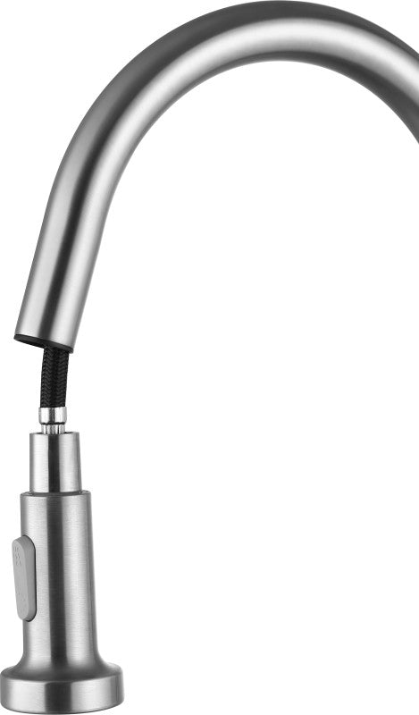 Tycho Single-Handle Pull-Out Sprayer Kitchen Faucet in Brushed Nickel