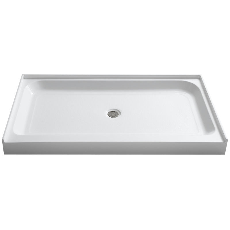 Tier 32 x 60 in. Single Threshold Shower Base in White