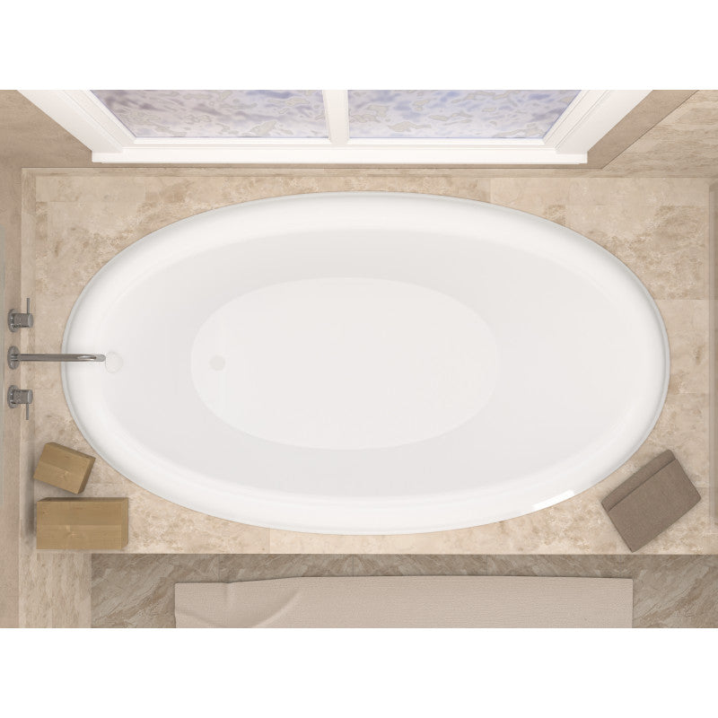 Atlantis Whirlpools Petite 42 x 70 Oval Soaking Bathtub