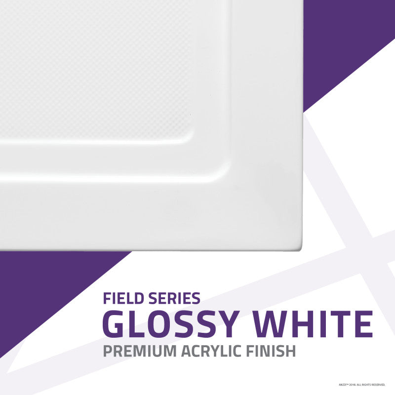 Field Base Series 60 in. L x 36 in. W Corner Shower Shower Pan Base with Right Drain in Glossy White Marine Acrylic