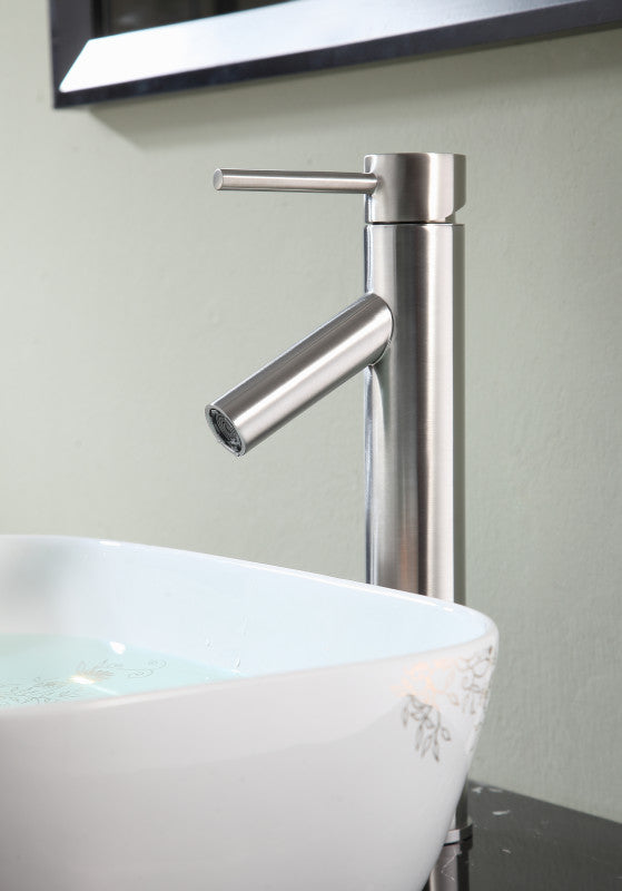 Valle Single Hole Single Handle Bathroom Faucet in Brushed Nickel