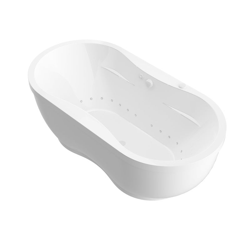 Atlantis Whirlpools Embrace 34 x 71 Oval Freestanding Air Jetted Bathtub