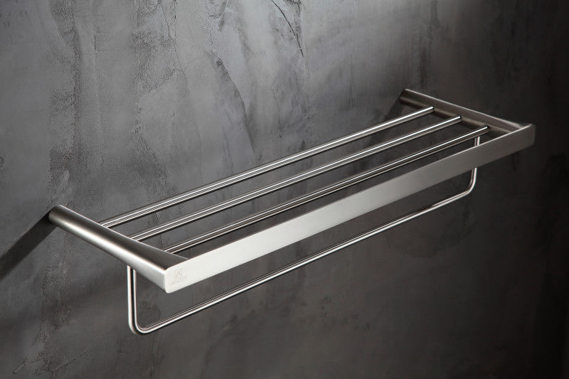 Caster 3 Series Towel Rack in Brushed Nickel