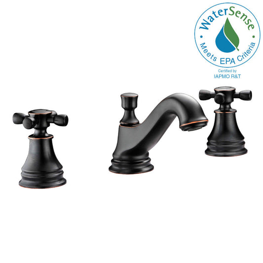 Melody Series 8 in. Widespread 2-Handle Mid-Arc Bathroom Faucet in Oil Rubbed Bronze