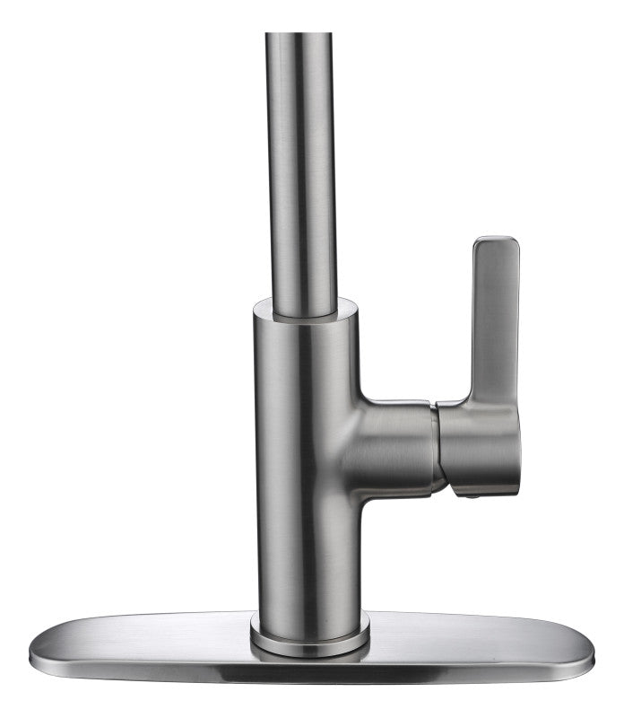 Serena Single Handle Pull-Down Sprayer Kitchen Faucet in Brushed Nickel