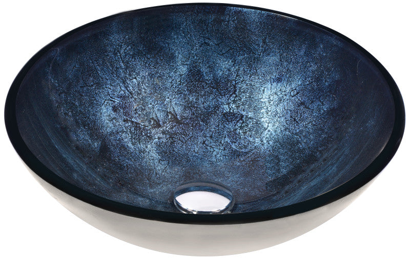 Makata Series Vessel Sink in Starlit Midnight