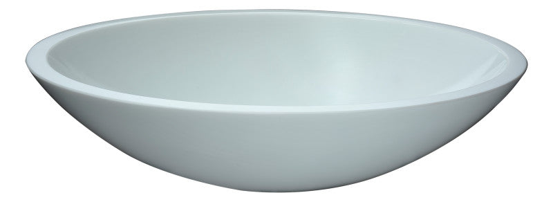 Warika Series Deco-Glass Vessel Sink in White