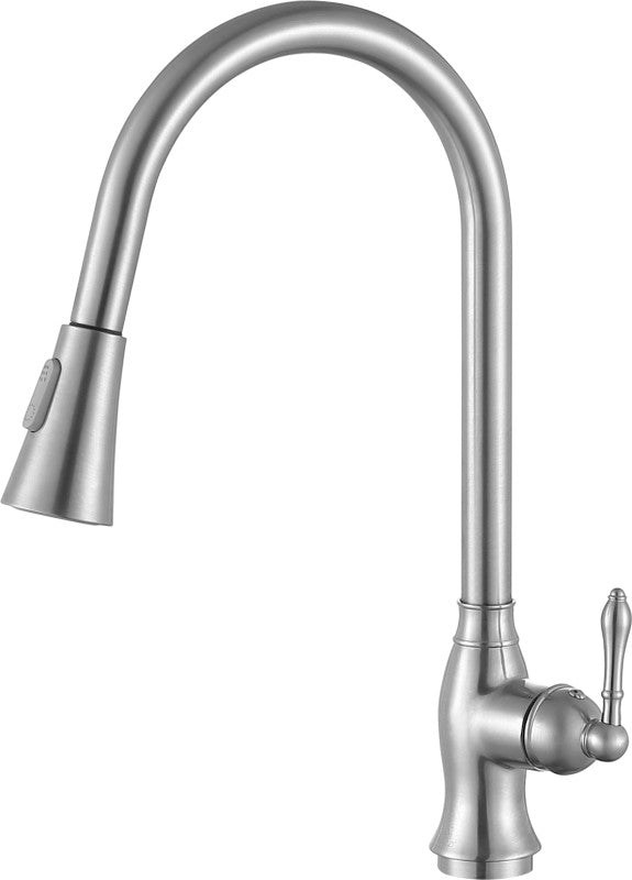Rodeo Single-Handle Pull-Out Sprayer Kitchen Faucet in Brushed Nickel