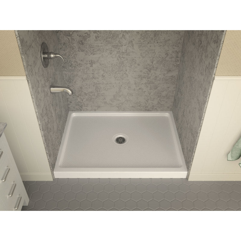 36 in. x 48 in. Single Threshold Shower Base in White