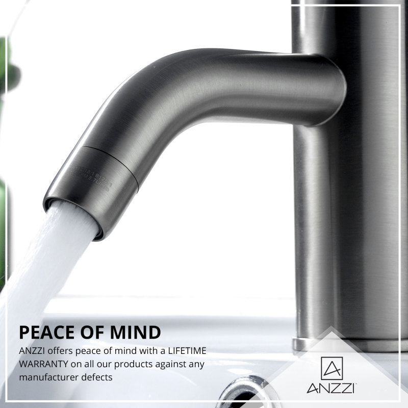 Bravo Series Single Hole Single-Handle Low-Arc Bathroom Faucet in Brushed Nickel