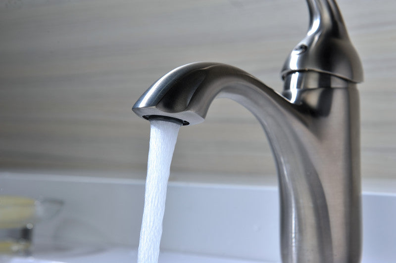 Arc Series Single Hole Single-Handle Low-Arc Bathroom Faucet in Brushed Nickel