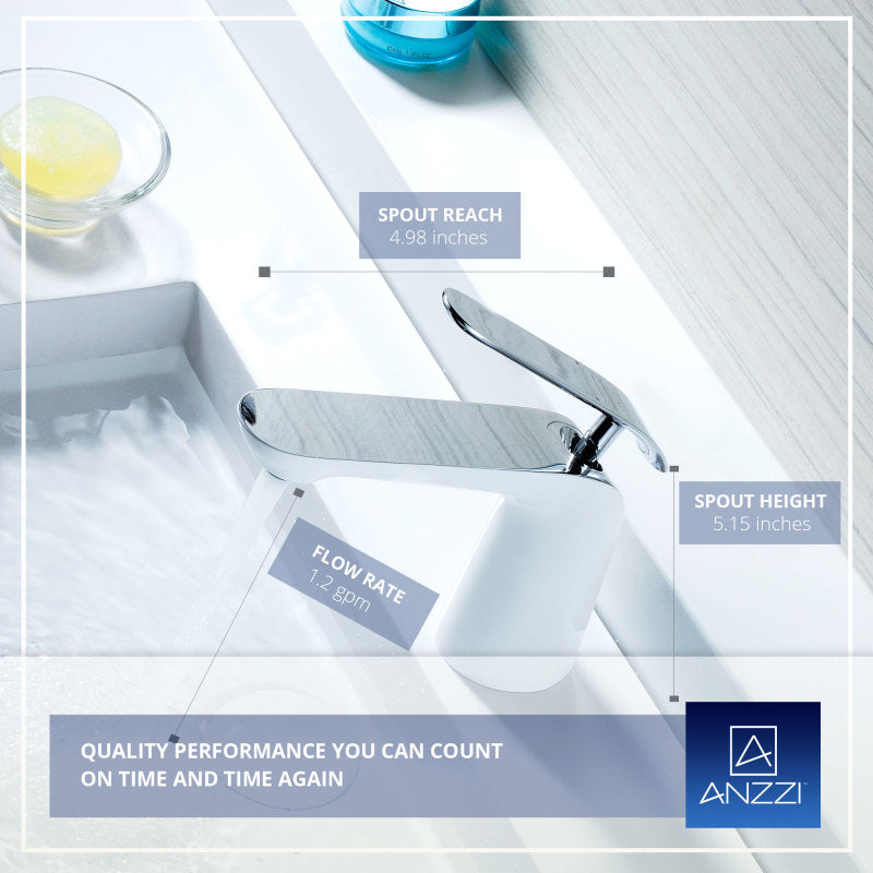Etude Series Single Hole Single-Handle Low-Arc Bathroom Faucet in Polished Chrome