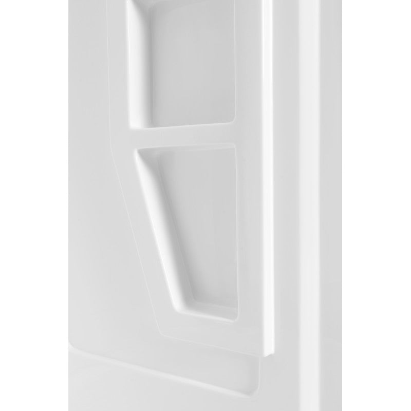 Gradient 36 in. x 36 in. x 74 in. 2-piece DIY Friendly Corner Shower Surround in White