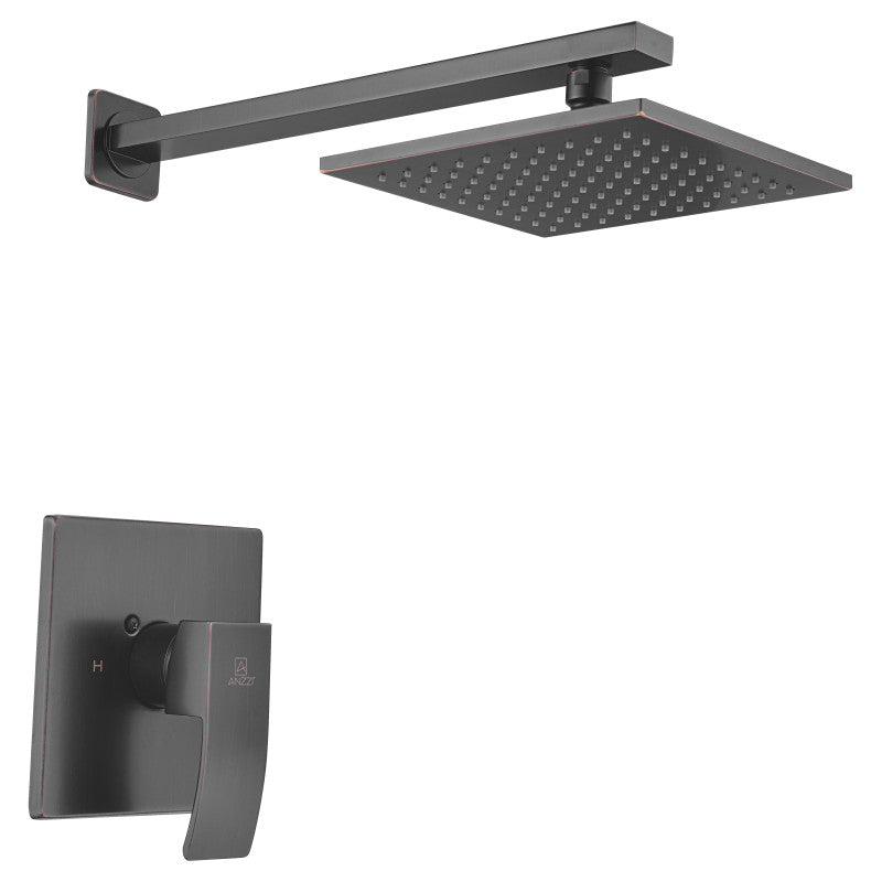 Viace Series 1-Spray 12.55 in. Fixed Showerhead in Oil Rubbed Bronze