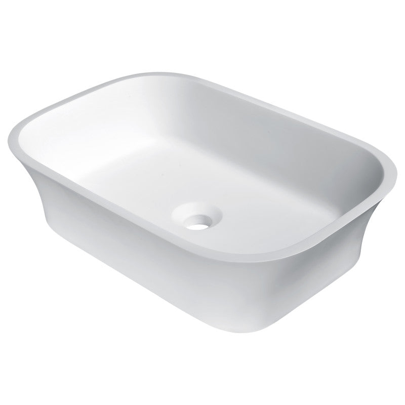 Ajeet Solid Surface Vessel Sink in White