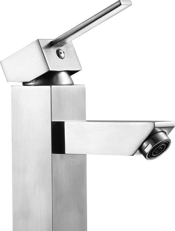 Pygmy Single Hole Single Handle Bathroom Faucet in Brushed Nickel